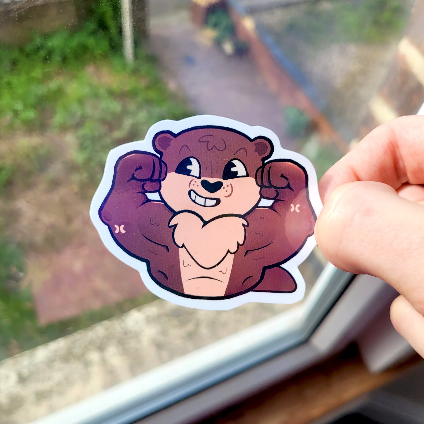 Mini Muscle Stickers! / Holographic /  Silly Strong Animal Stickers for Scrapbooking, Bullet Journal, Diary