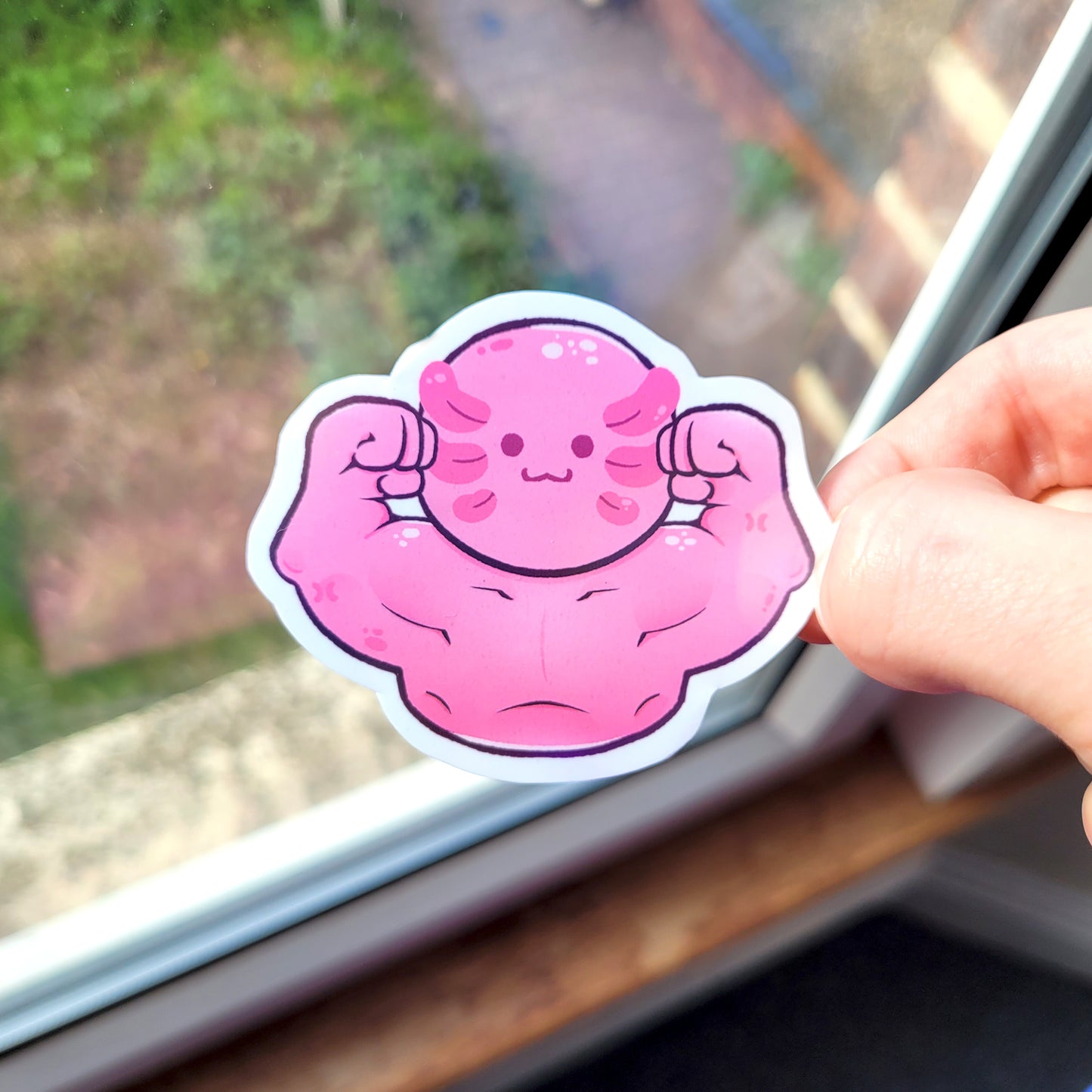 Mini Muscle Stickers! / Holographic /  Silly Strong Animal Stickers for Scrapbooking, Bullet Journal, Diary