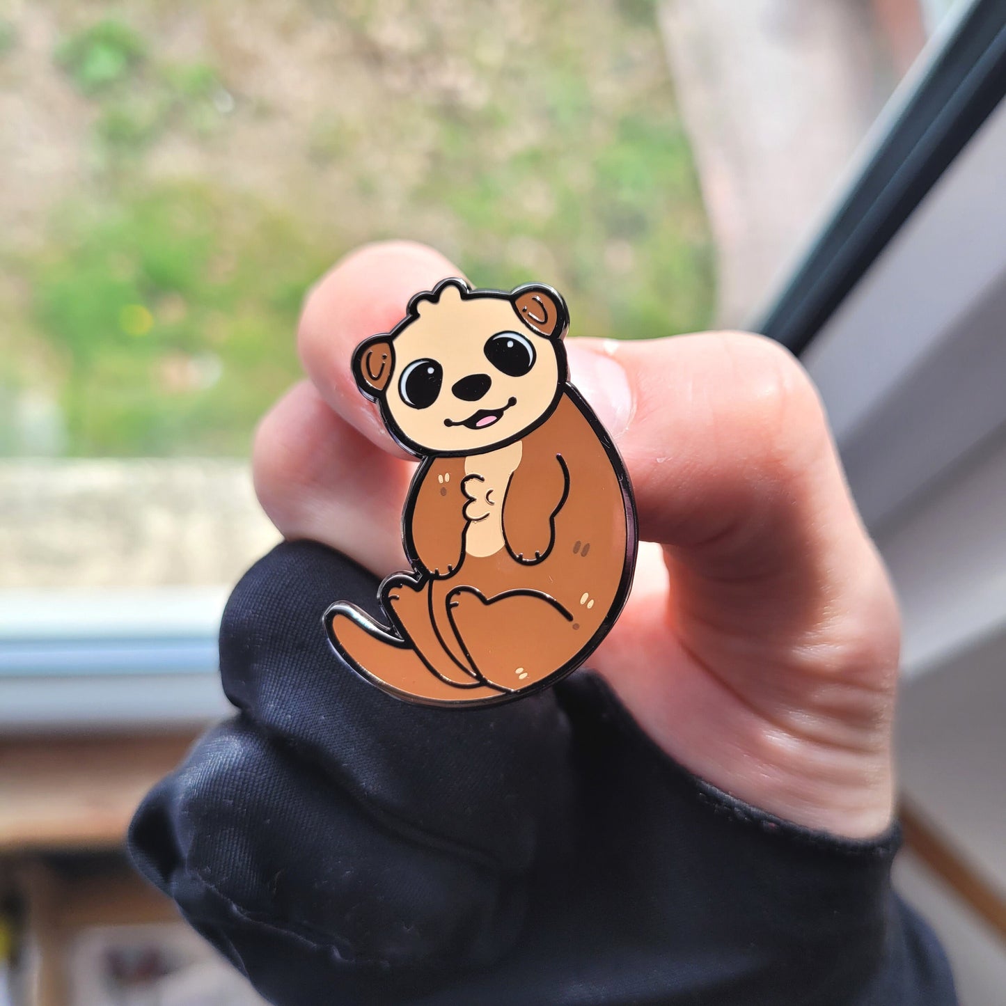 Otter Enamel Pin! Adorable Kawaii Animal Pin, Gift for Sea Otter Lovers