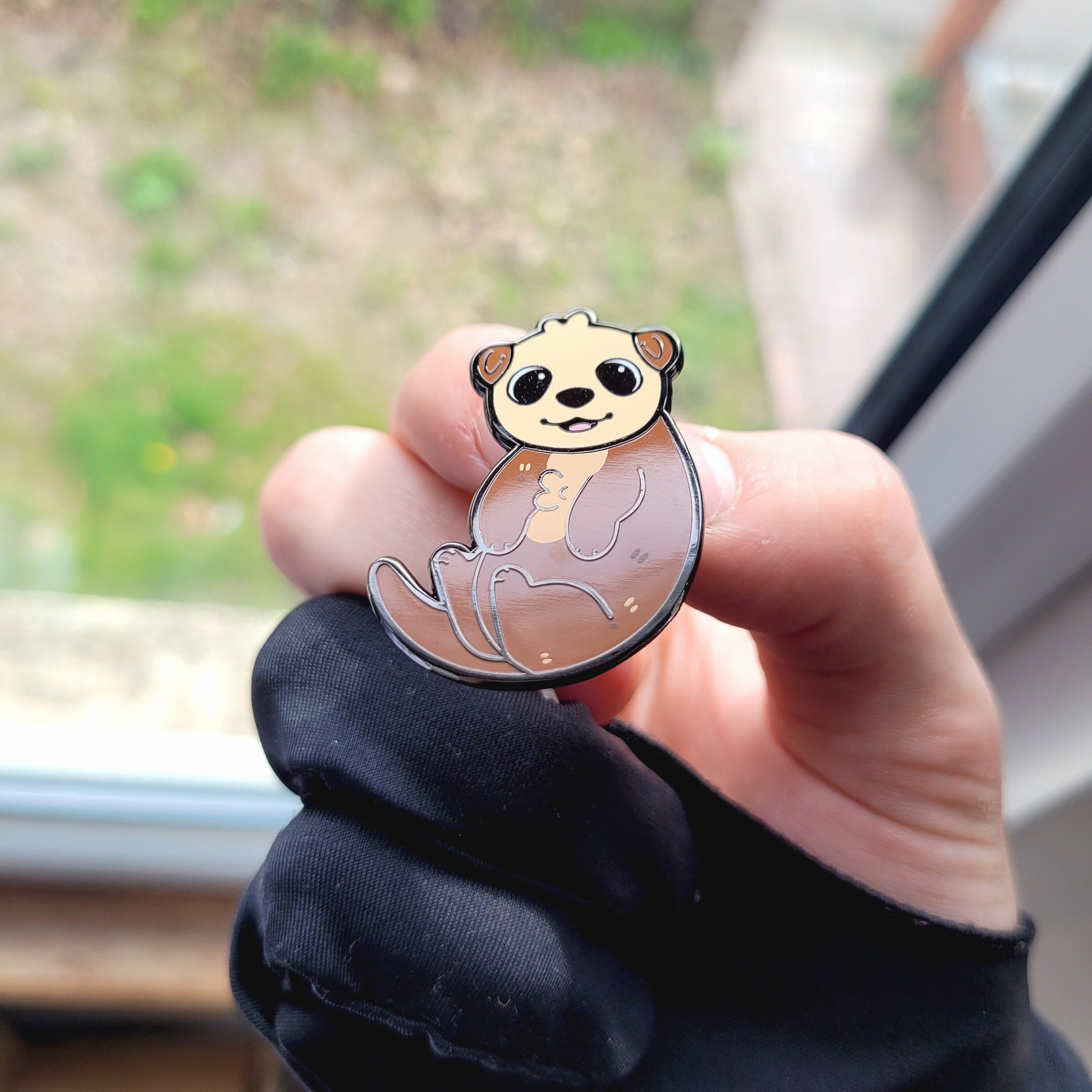 Otter Enamel Pin! Adorable Kawaii Animal Pin, Gift for Sea Otter Lovers