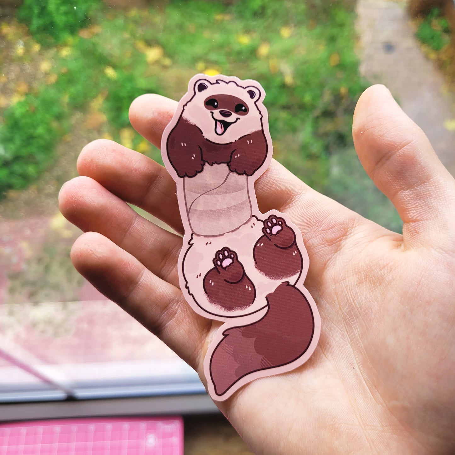 Ferret Tube Sticker ! / Waterproof / Cute Vinyl Sticker for Scrapbooking, Bullet Journal, Diary