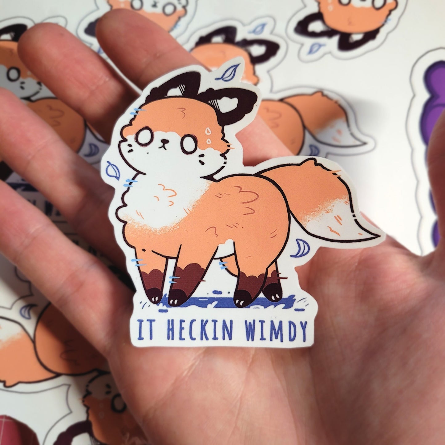 It Heckin Wimdy Fox Sticker! / Waterproof / Kawaii Fox Meme Vinyl Sticker for Scrapbooking, Bullet Journal, Diary