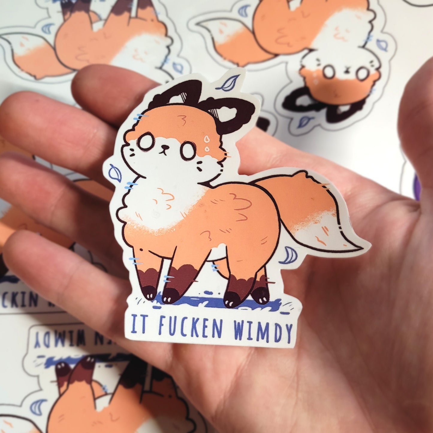 It Heckin Wimdy Fox Sticker! / Waterproof / Kawaii Fox Meme Vinyl Sticker for Scrapbooking, Bullet Journal, Diary