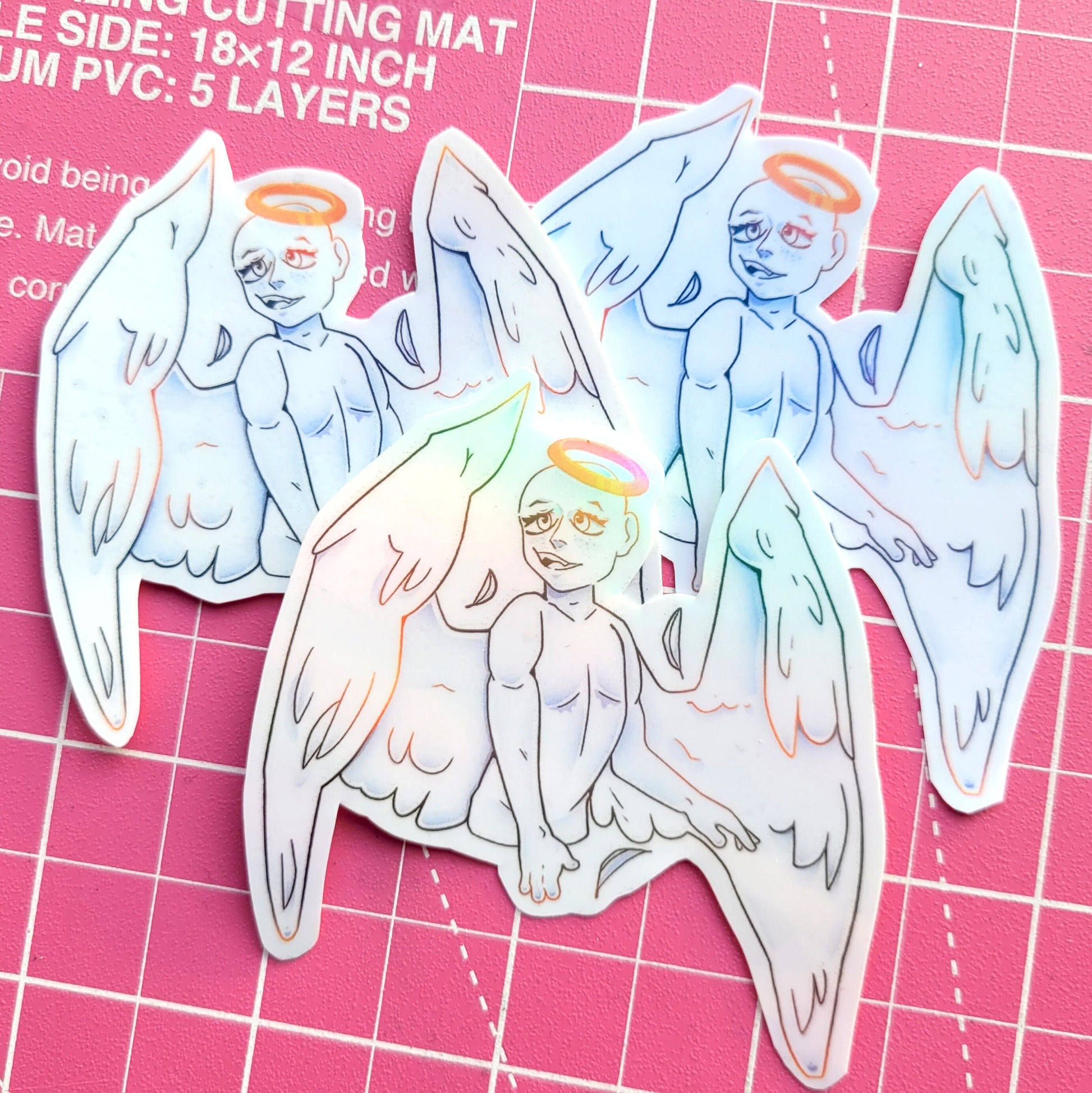 Weirdcore Angel Stickers! / Waterproof / Be Not Afraid Angelcore Stickers for Scrapbooking, Bullet Journal, Diary