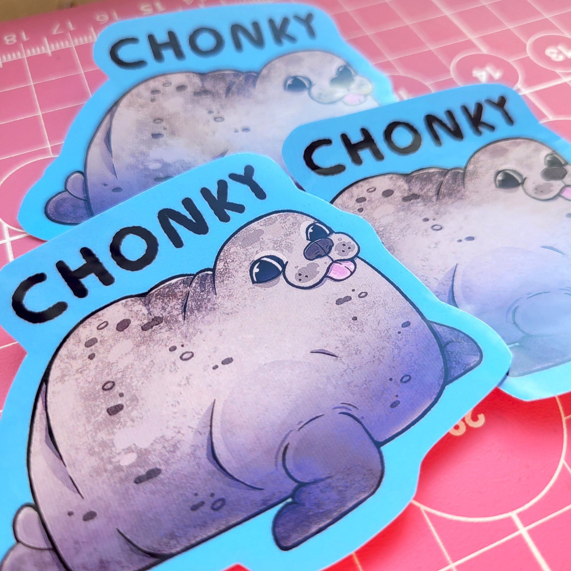 Cute Seal Stickers! / Waterproof / Floating Seal Harp Seal Stickers for Scrapbooking, Bullet Journal, Diary