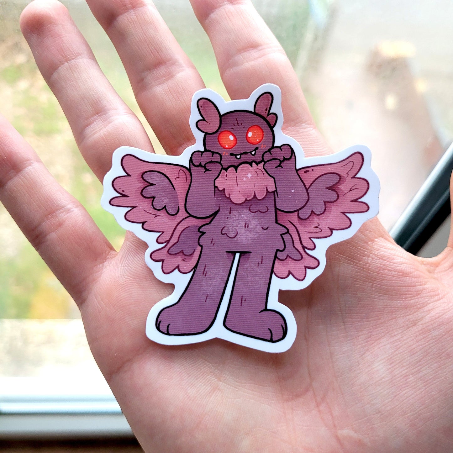 Mothman Nightcrawler Cryptid Stickers ! / Waterproof / Cryptozoology Vinyl Stickers for Scrapbooking, Bullet Journal, Diary