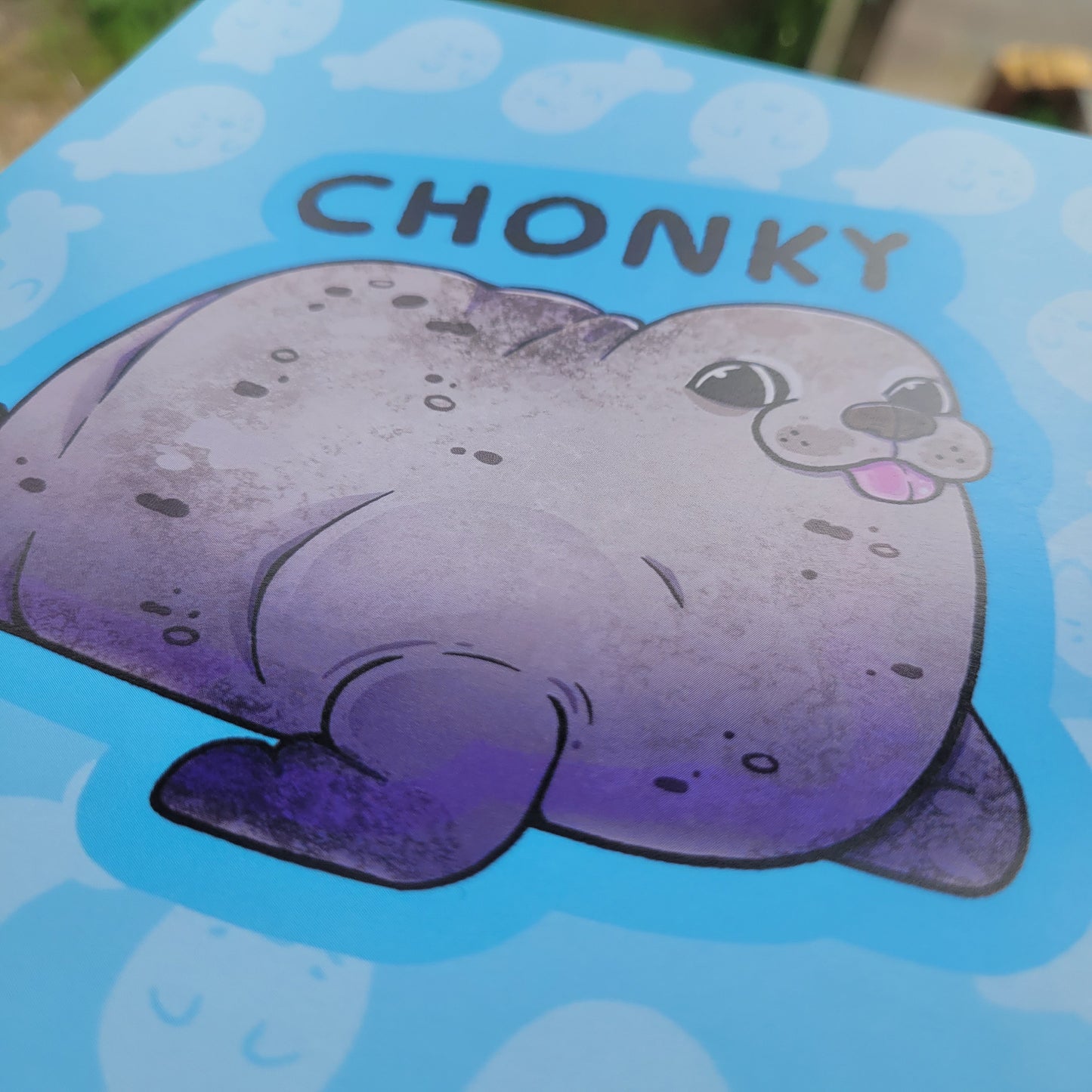 Chonky Seal 5x5 Mini Print! / Chubby Seal Print for Seal Lovers