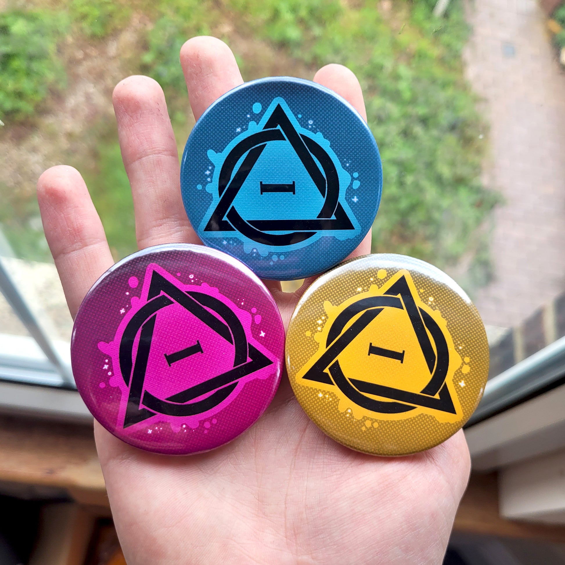 Therian Badges! / Otherkin Button Pin for Backpacks, Lanyards, Jackets