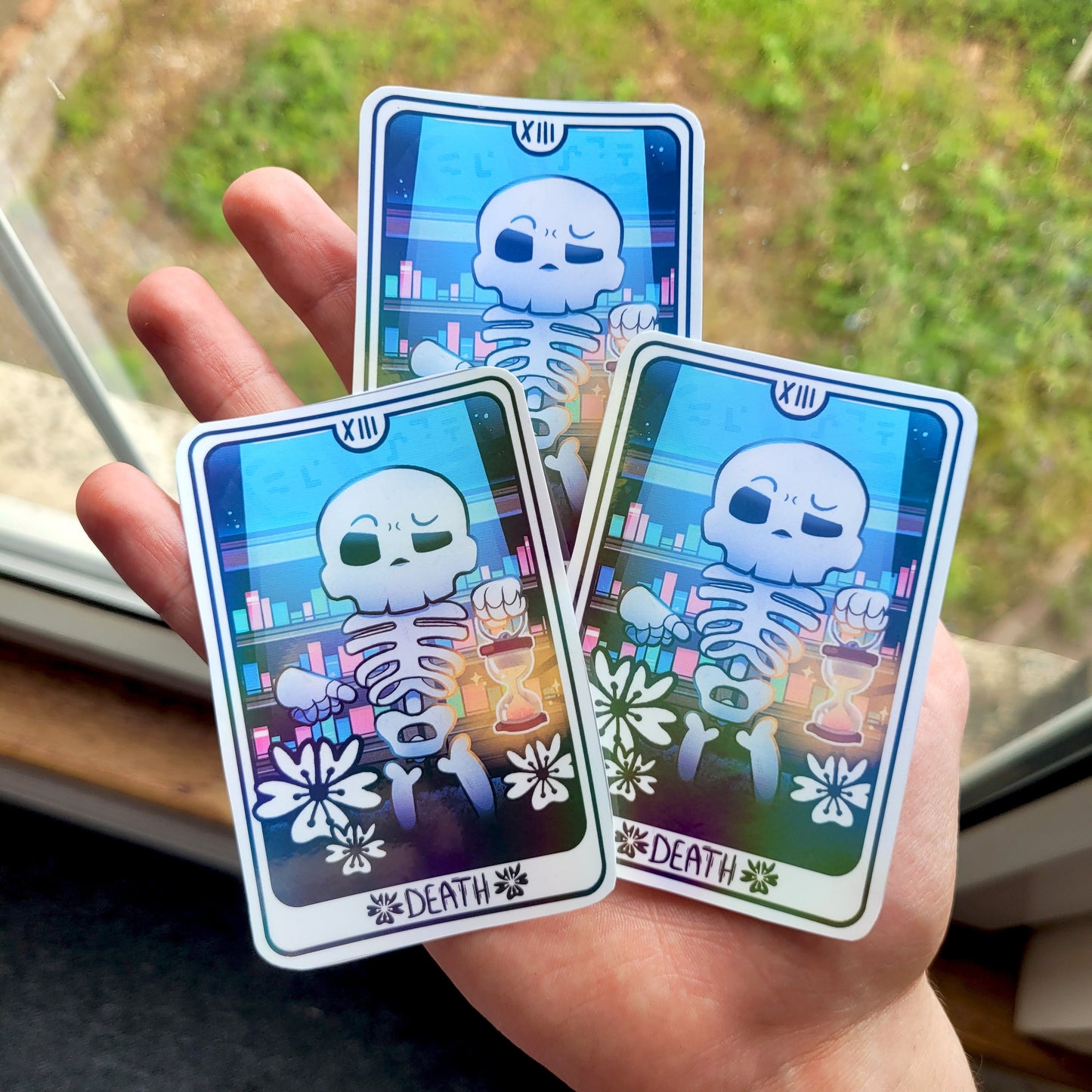 Death Tarot Sticker! / Waterproof / Divination Witchy Vinyl Sticker for Scrapbooking, Bullet Journal, Diary