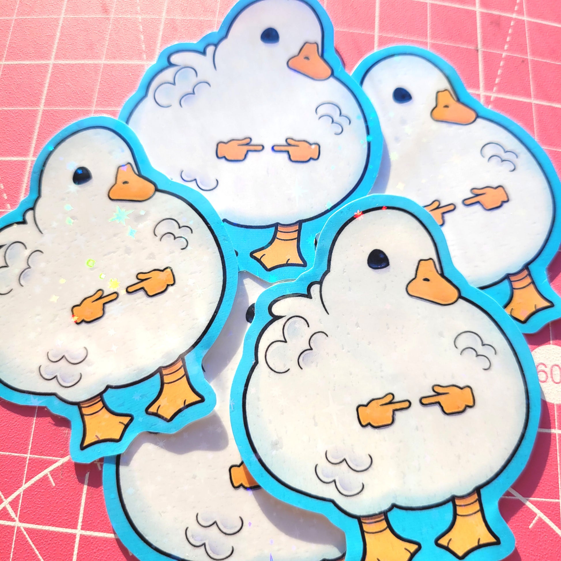 Pigeon Paper Hat Sticker! / Waterproof / Silly Pigeon Bird Vinyl Sticker for Scrapbooking, Bullet Journal, Diary