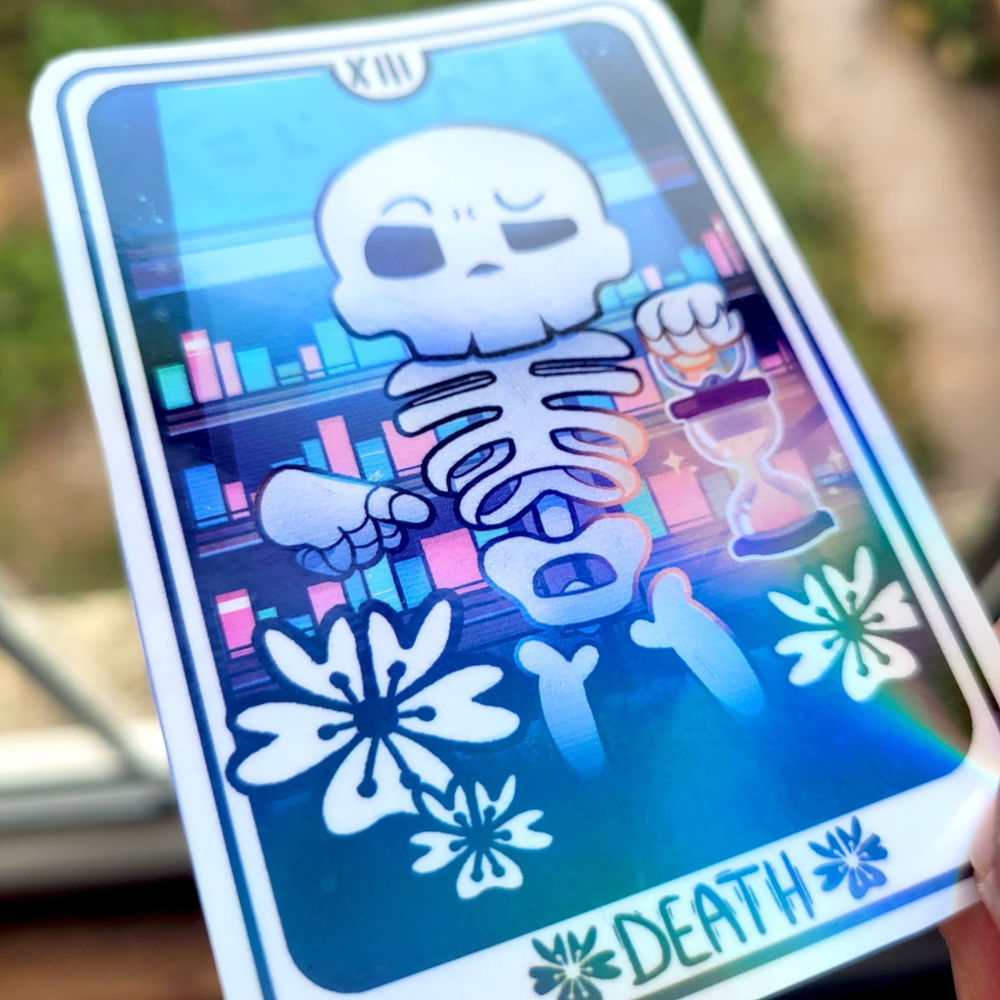 Death Tarot Sticker! / Waterproof / Divination Witchy Vinyl Sticker for Scrapbooking, Bullet Journal, Diary