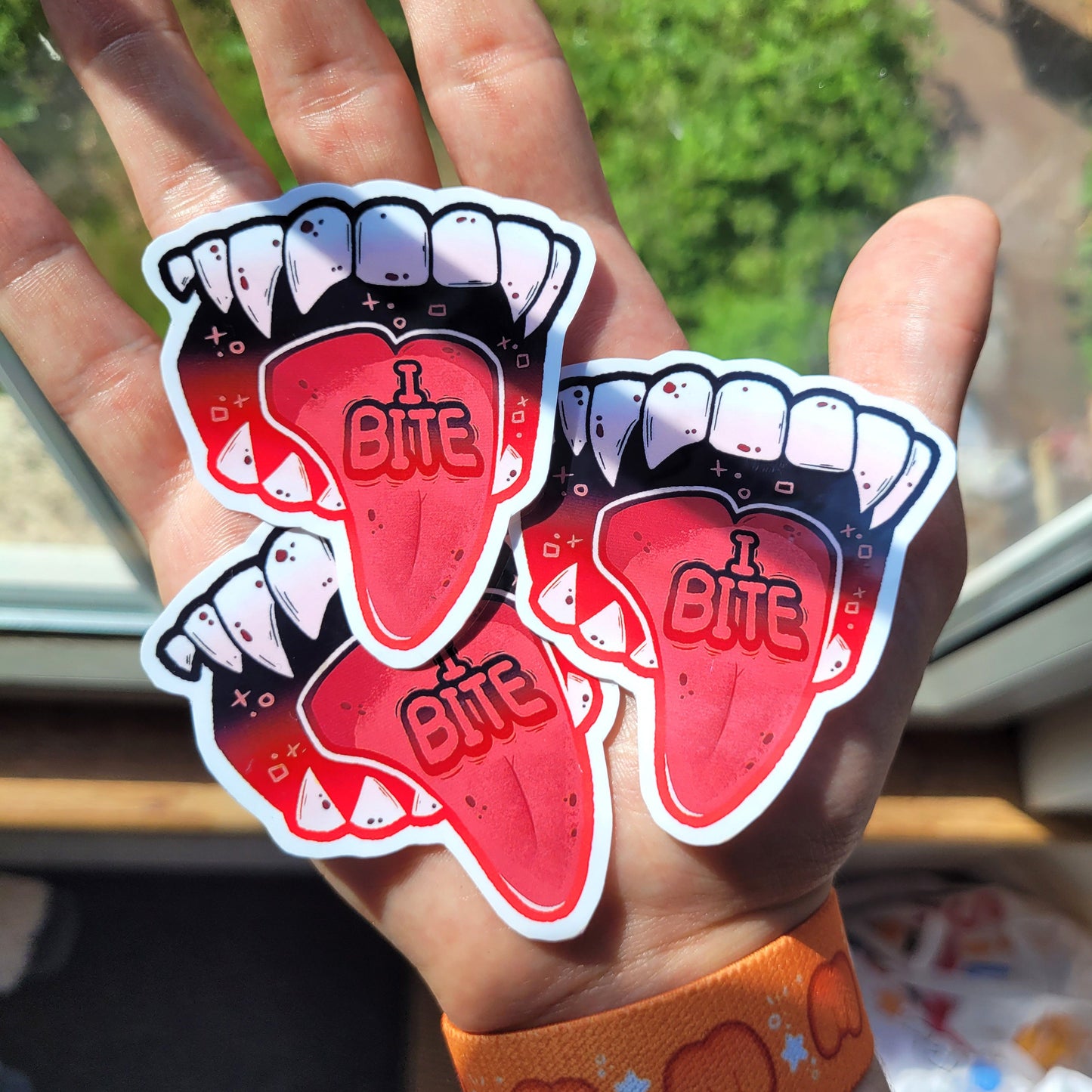 Teeth Fleshcore Candy-Gore Stickers! / Waterproof / Horror Vinyl Sticker for Scrapbooking, Bullet Journal, Diary