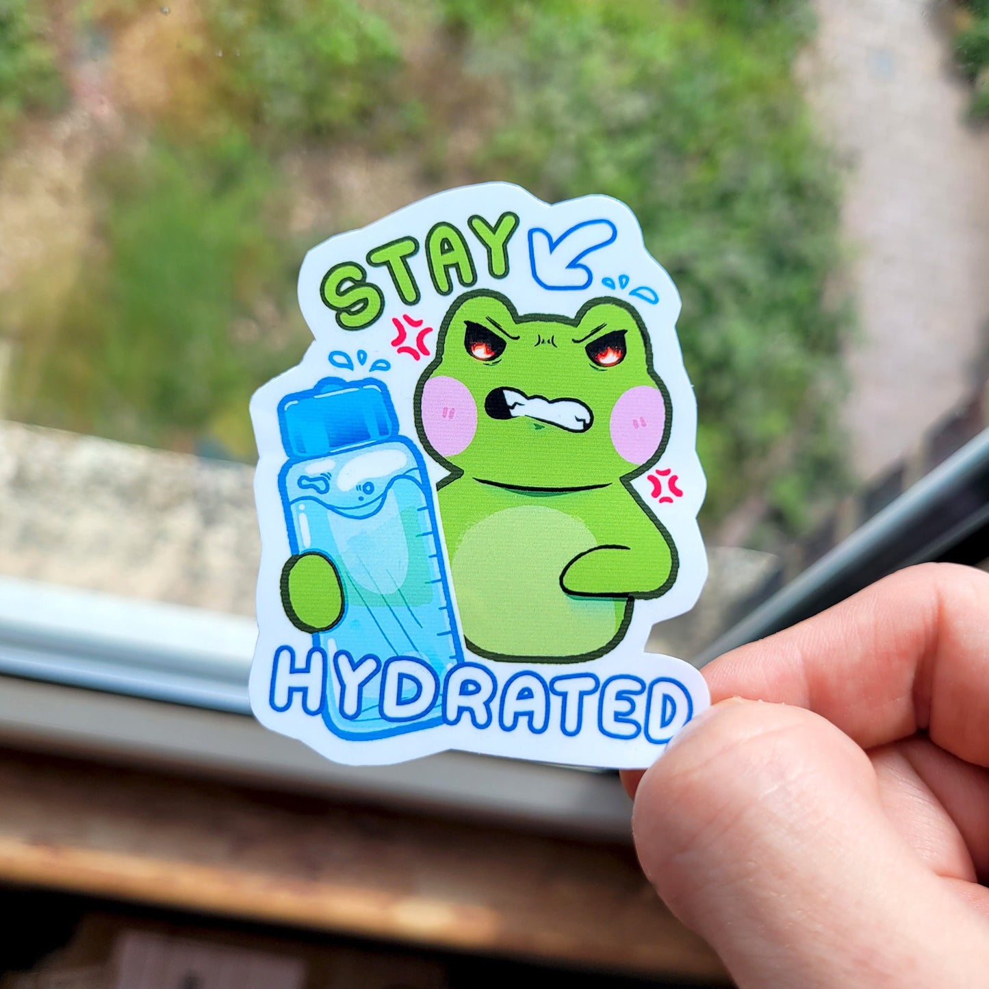 Stress and Overworked Sticker! / Waterproof / Studying Axolotl Vinyl Sticker for Scrapbooking, Bullet Journal, Diary