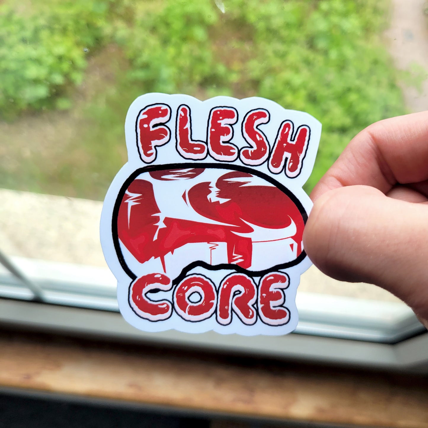 Teeth Fleshcore Candy-Gore Stickers! / Waterproof / Horror Vinyl Sticker for Scrapbooking, Bullet Journal, Diary