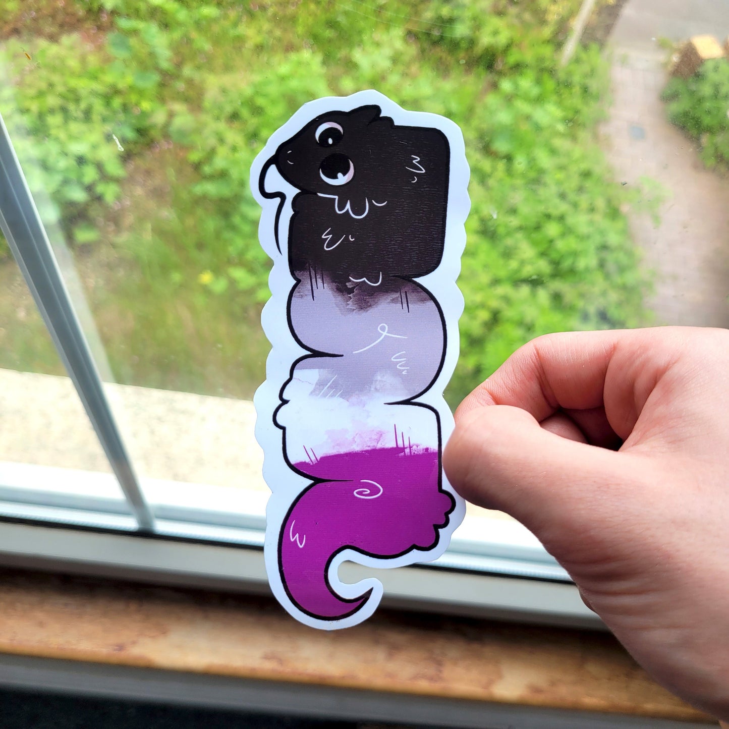 Worm On A String LGBTQ+ Sticker! / Waterproof / Silly Worm Meme Sticker for Scrapbooking, Bullet Journal, Diary