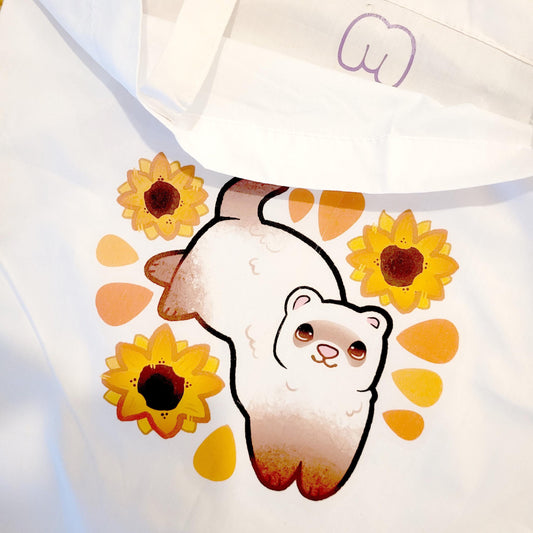 Ferret Tote Bag! / Ferret Lover / Cute Animal Art bag for Shopping, Accessories